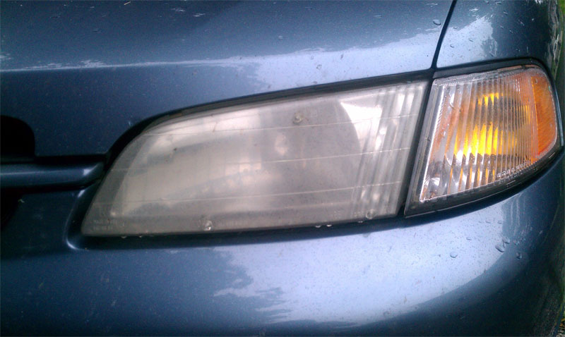 Cleaning headlight lens nissan #2